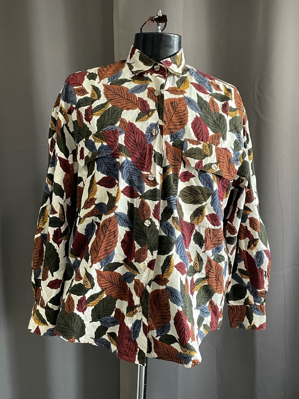Leafy button up shirt